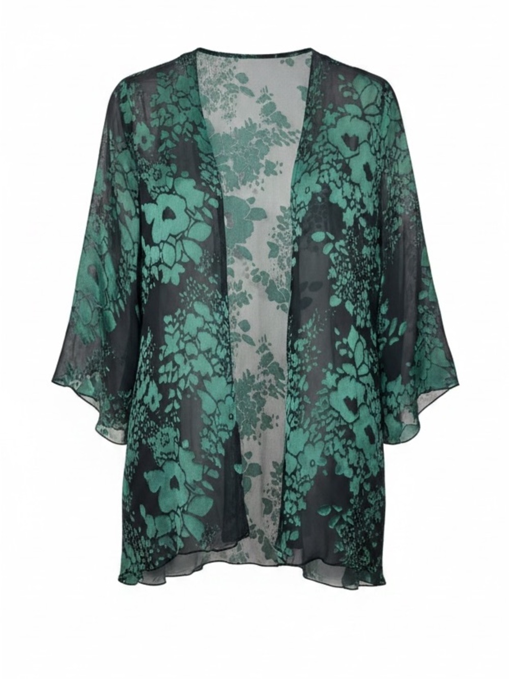 Simply Silk Womens Open Front Kimono Teal
Silk Burnout Art Boho